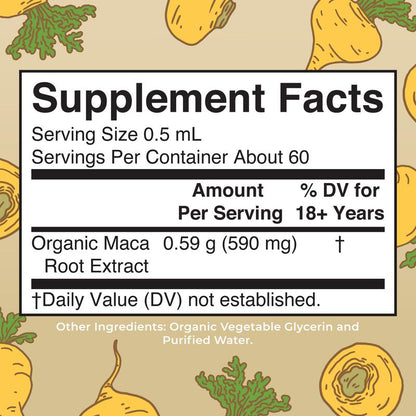 Organic Maca Root Liquid Extract
