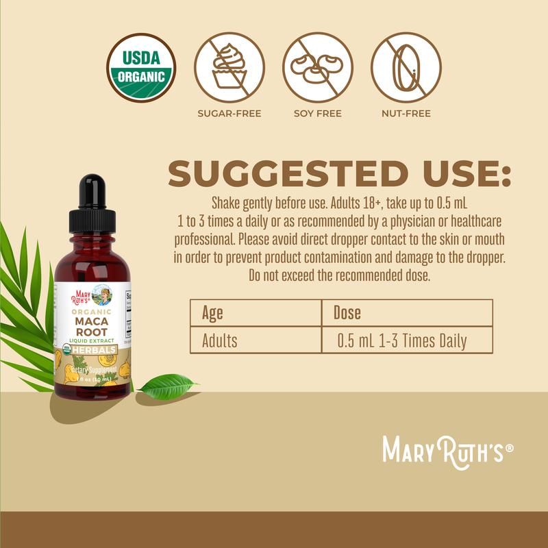 Organic Maca Root Liquid Extract
