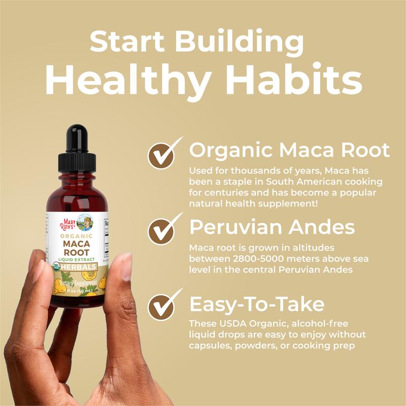 Organic Maca Root Liquid Extract